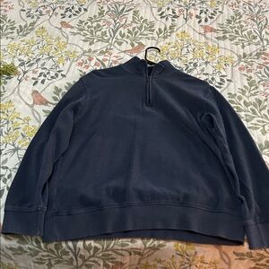 Van Heusen Men's Dark Blue Quarter Zip Sweater